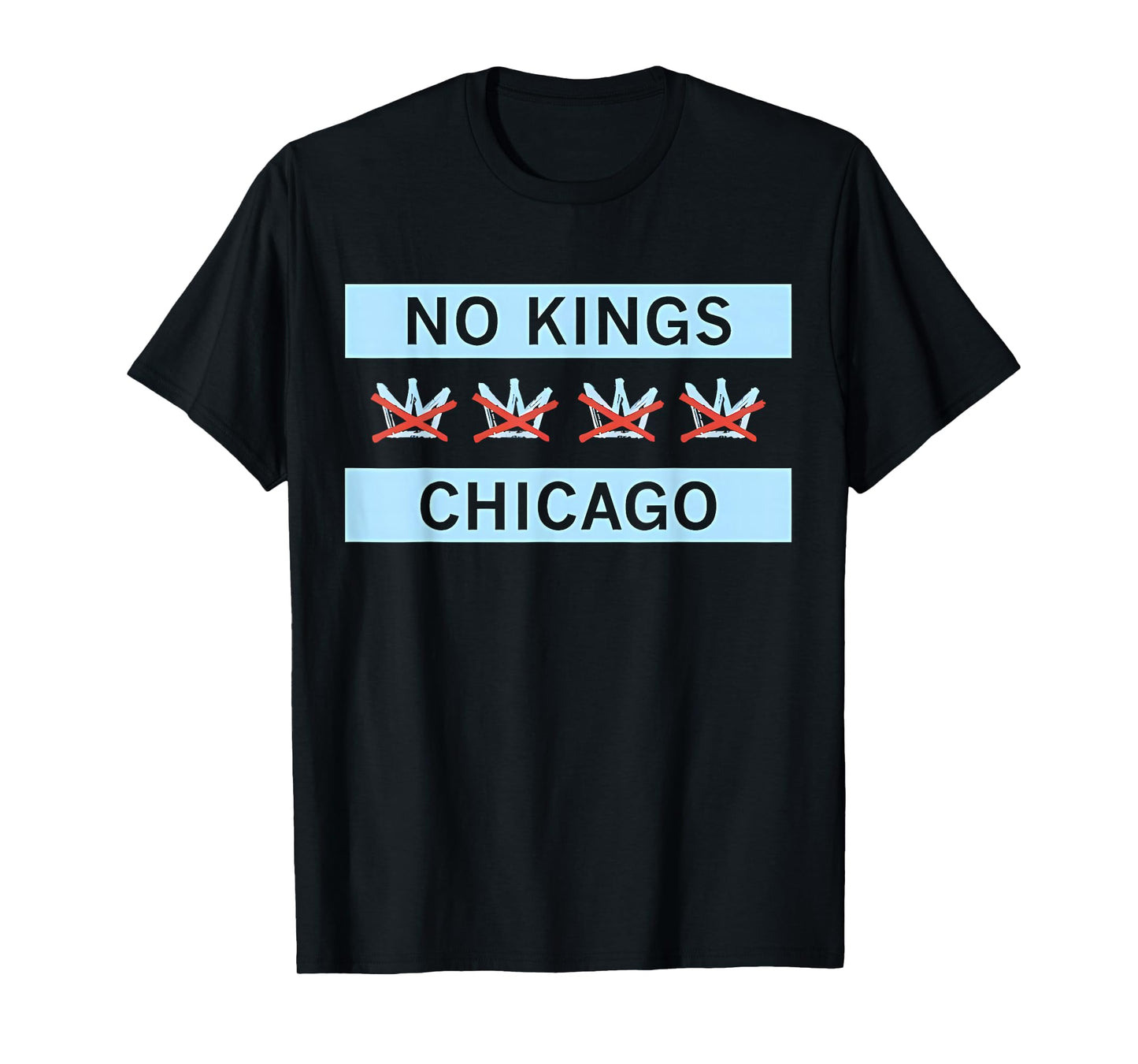No Kings Chicago Flag T-Shirt