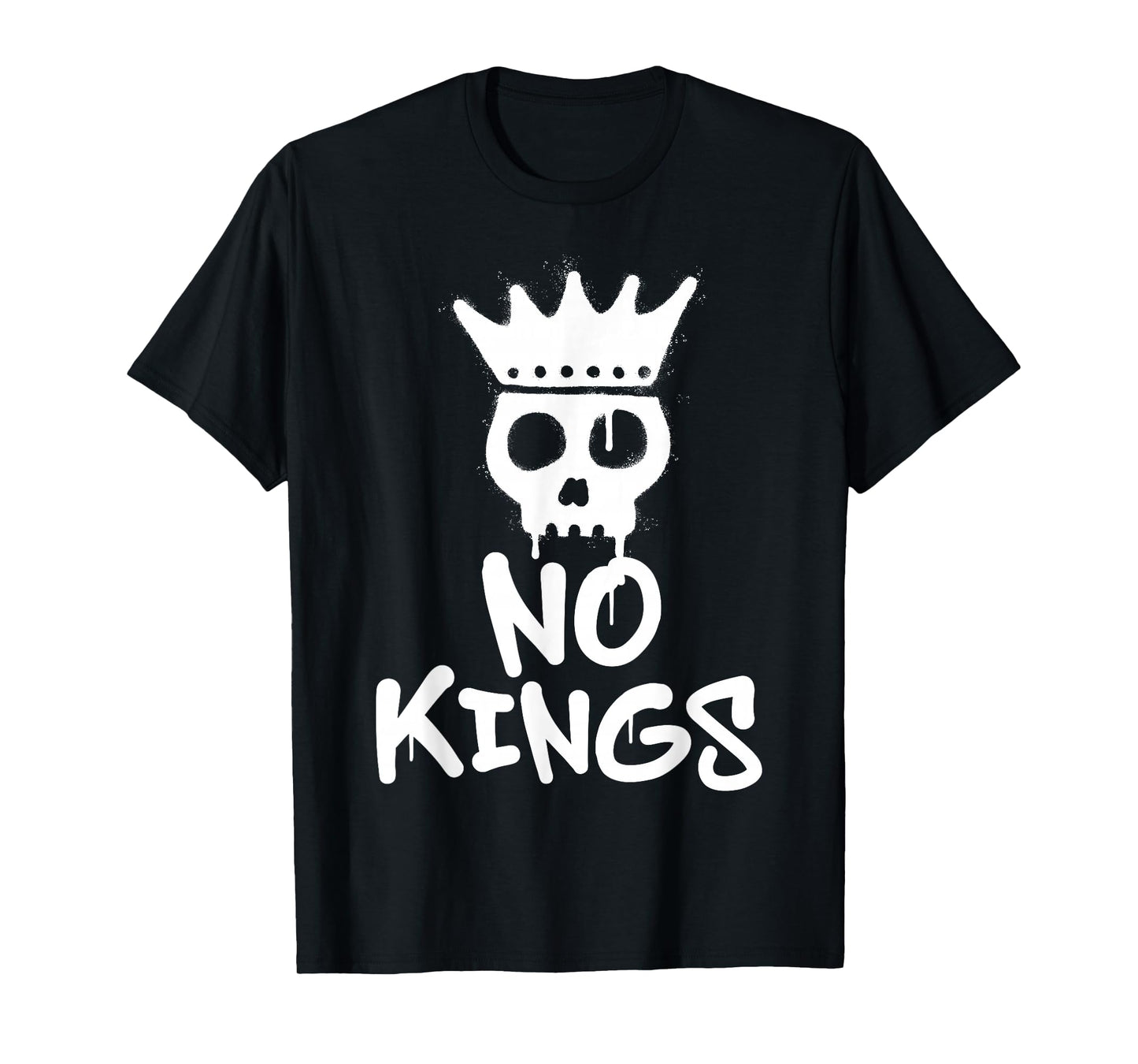 No Kings Day 2025 Protest Sign Skull Nope Men Women Kids T-Shirt