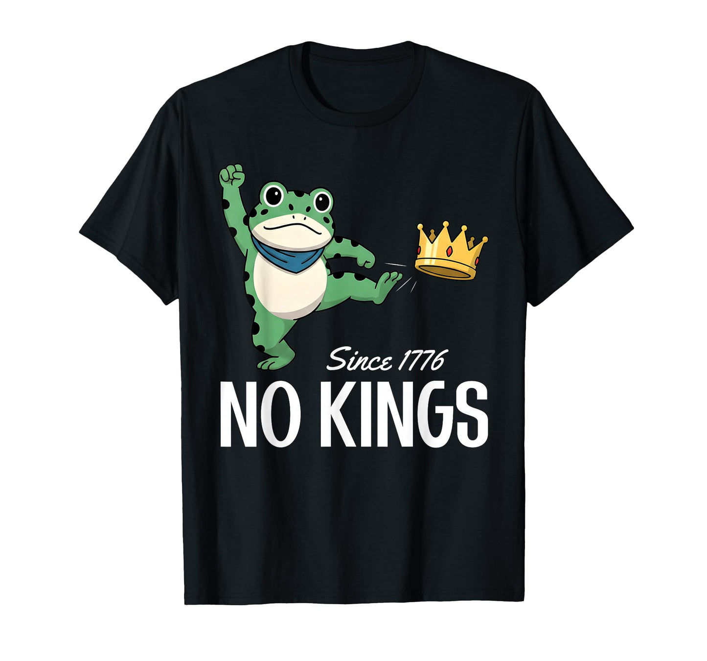 NO Kings Portland Frog Protest Slogan - Resist Statement USA T-Shirt