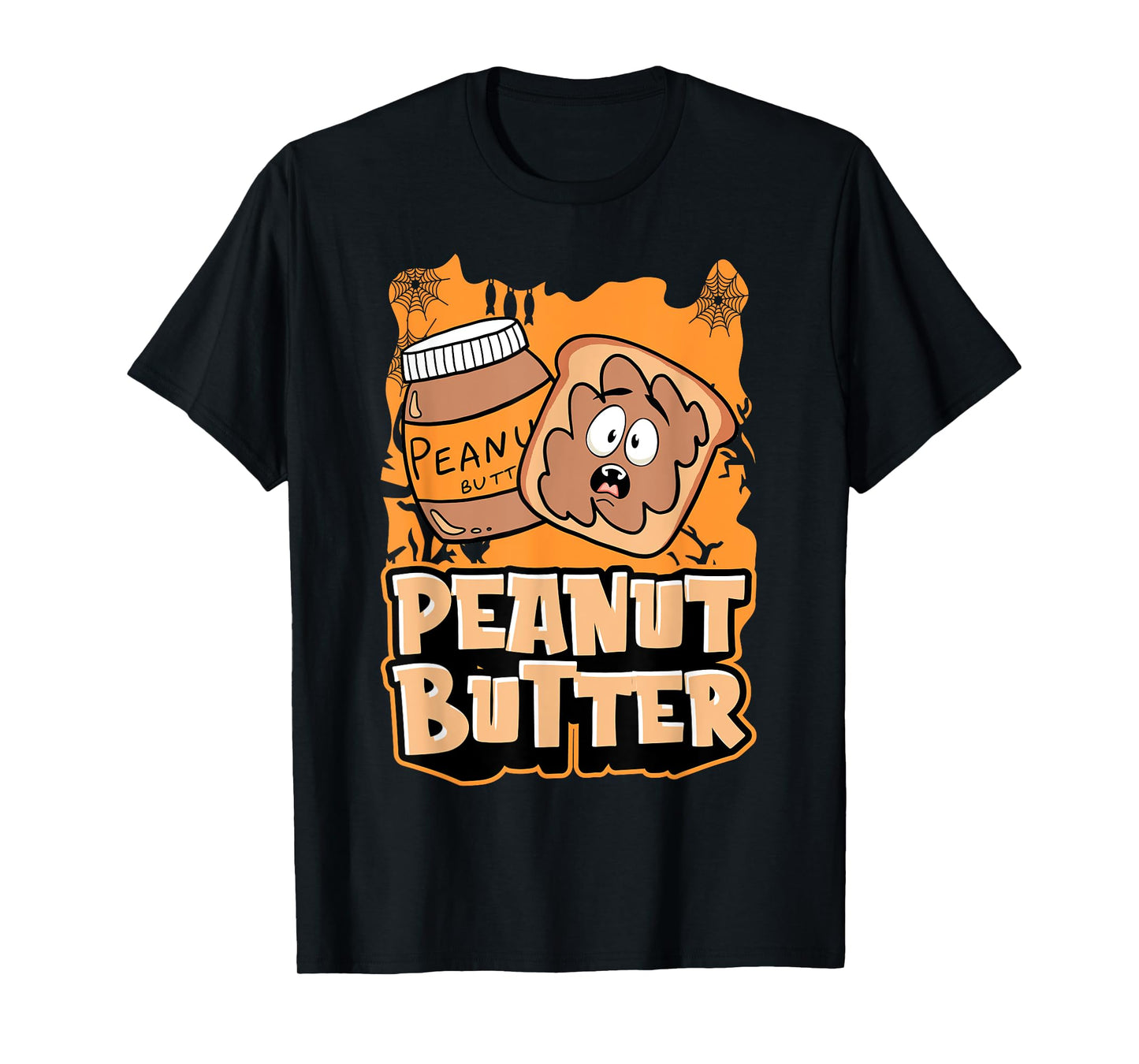 Peanut Butter Jelly Matching Halloween Spooky Spider Webs T-Shirt