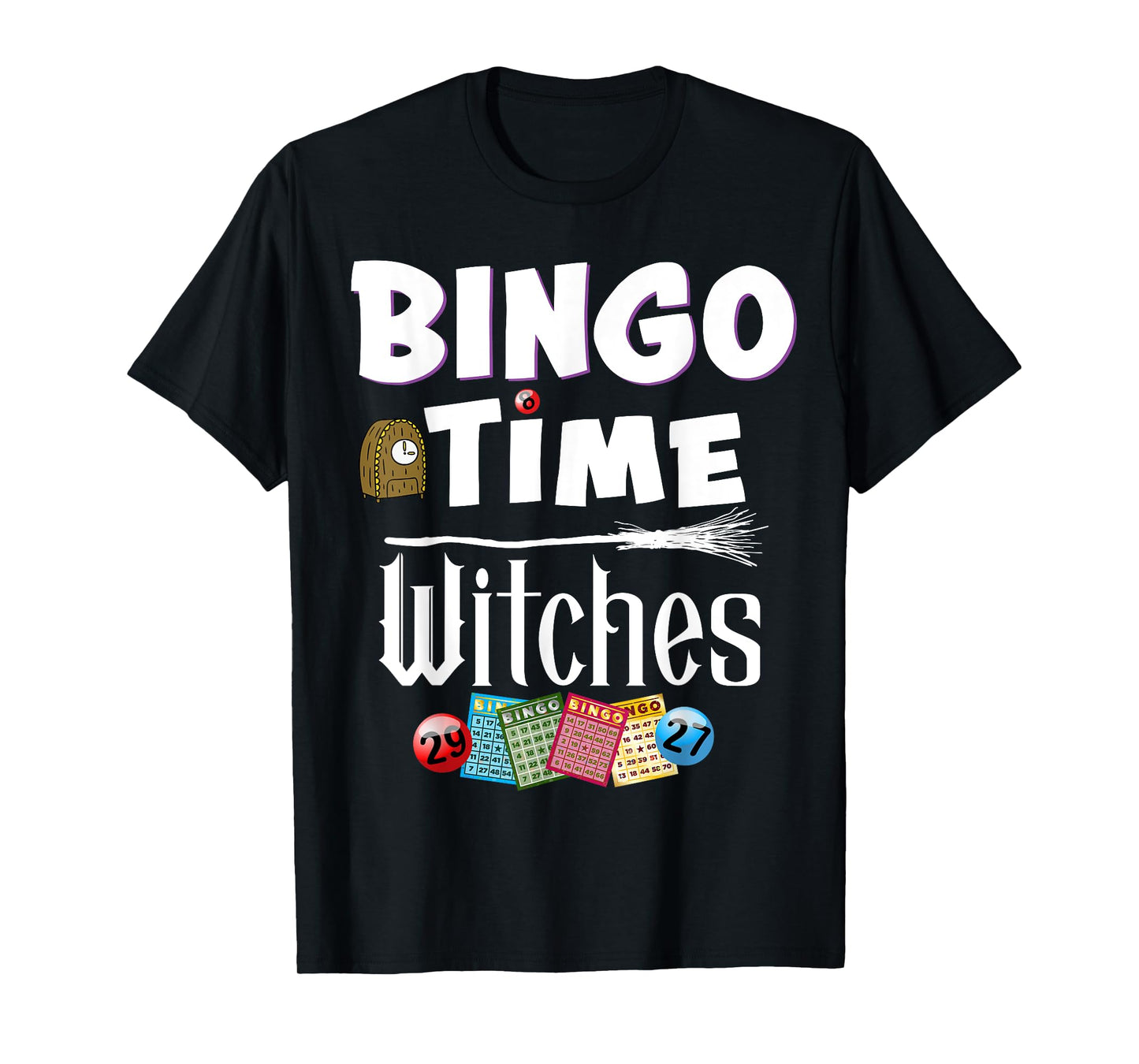Halloween Bingo Time Witches Funny Women Bingo Player T-Shirt
