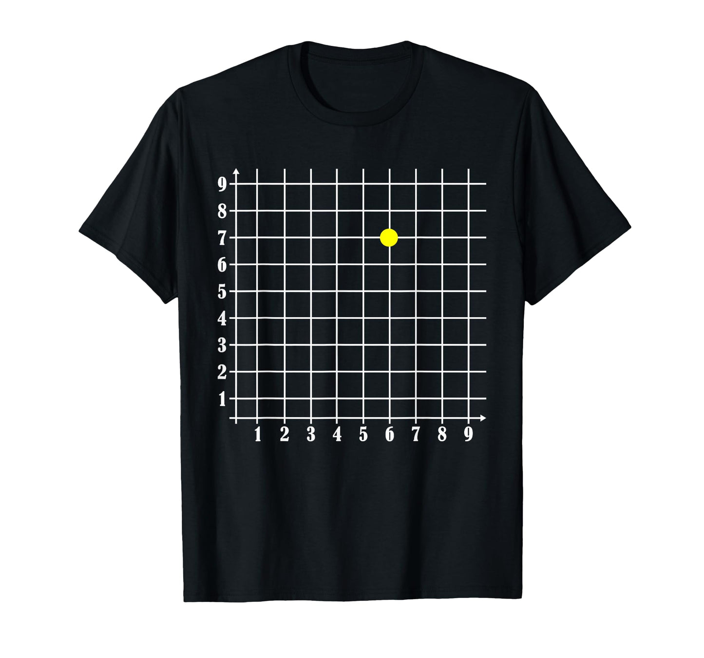 Coordinate (6,7) Funny Math Teacher 67 Math Lover Science T-Shirt