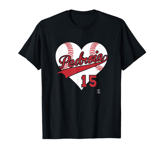 Dustin Pedroia Baseball Heart Gameday T-Shirt