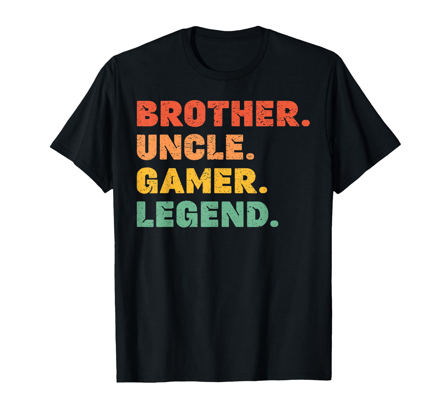 Funny Gamer Brother Uncle Gaming Legend Vintage Video Game T-Shirt