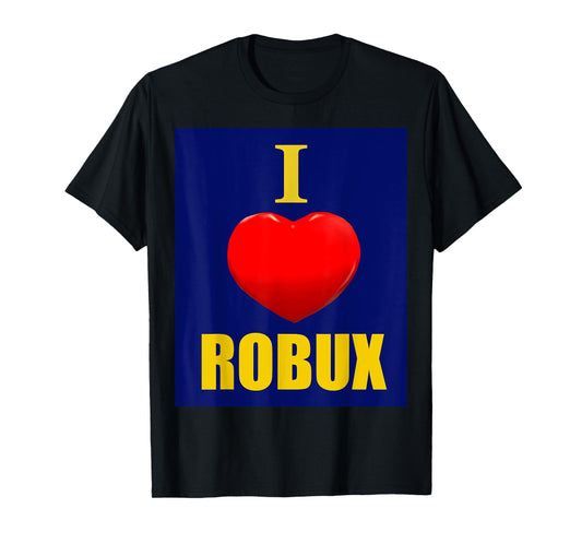 Cute heart with I love ROBUX for boy & girl pc video gamers T-Shirt