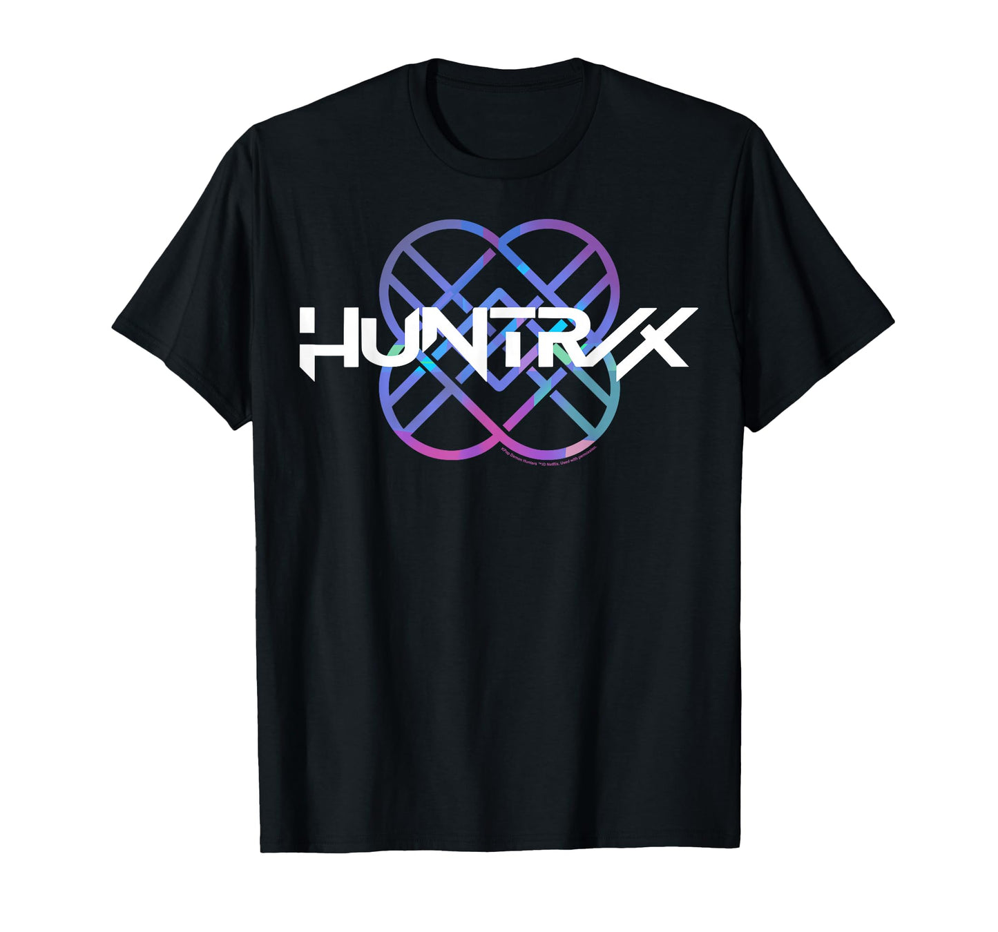 Kpop Demon Hunters Huntr/x Gradient Color Band Logo T-Shirt
