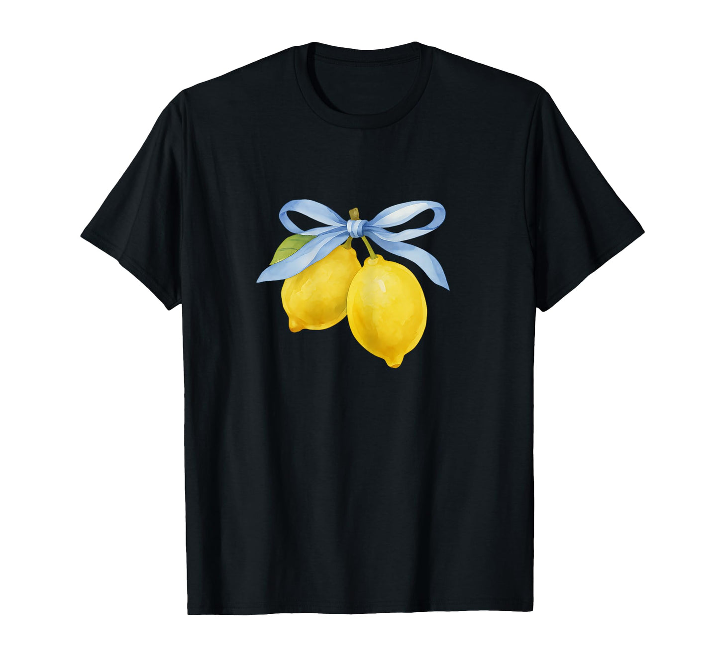 Lemon Graphic Tees for Women Girls Fruit Coquette Bow y2k T-Shirt