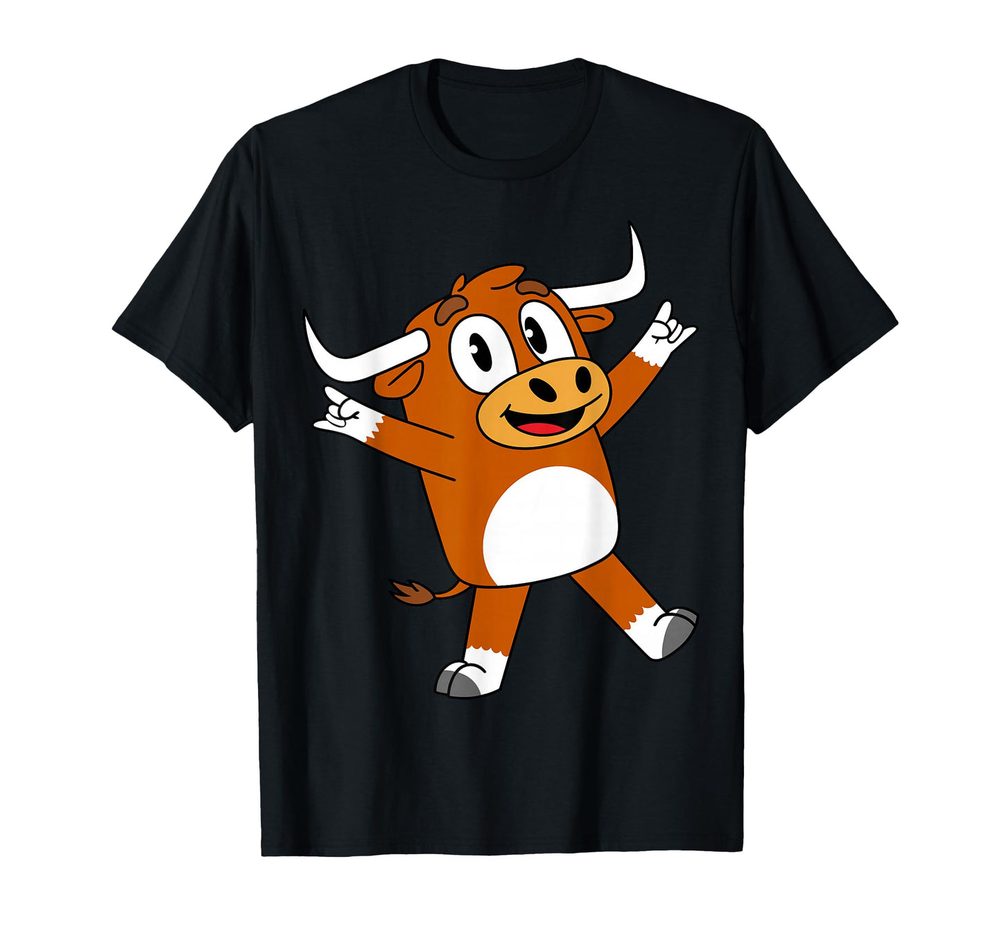 Funny Cartoon Bull for Youth Toddler Kids Boys Girls T-Shirt