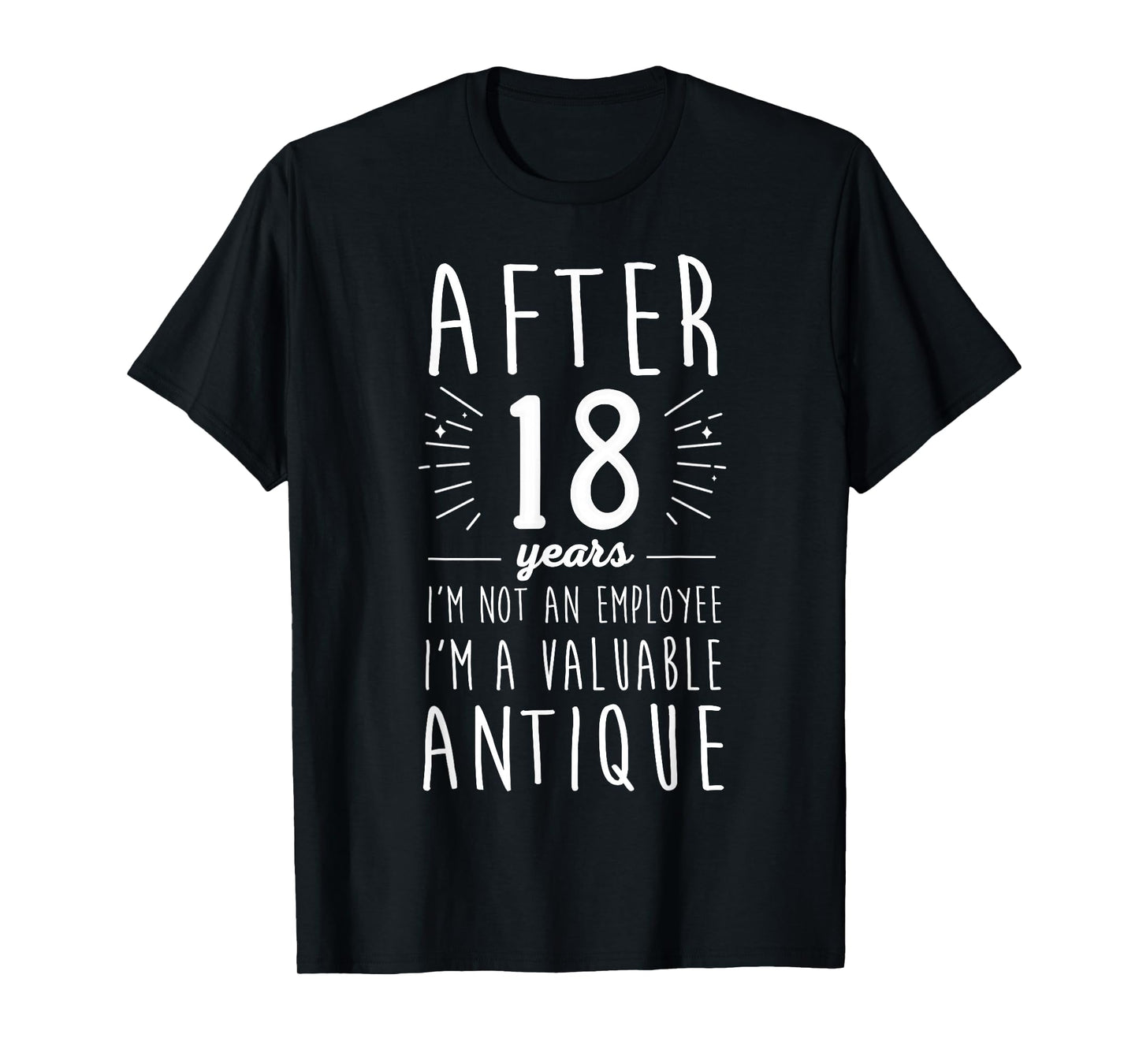 Celebrate 18 Years Work Anniversary Fun 18 Years of Service T-Shirt