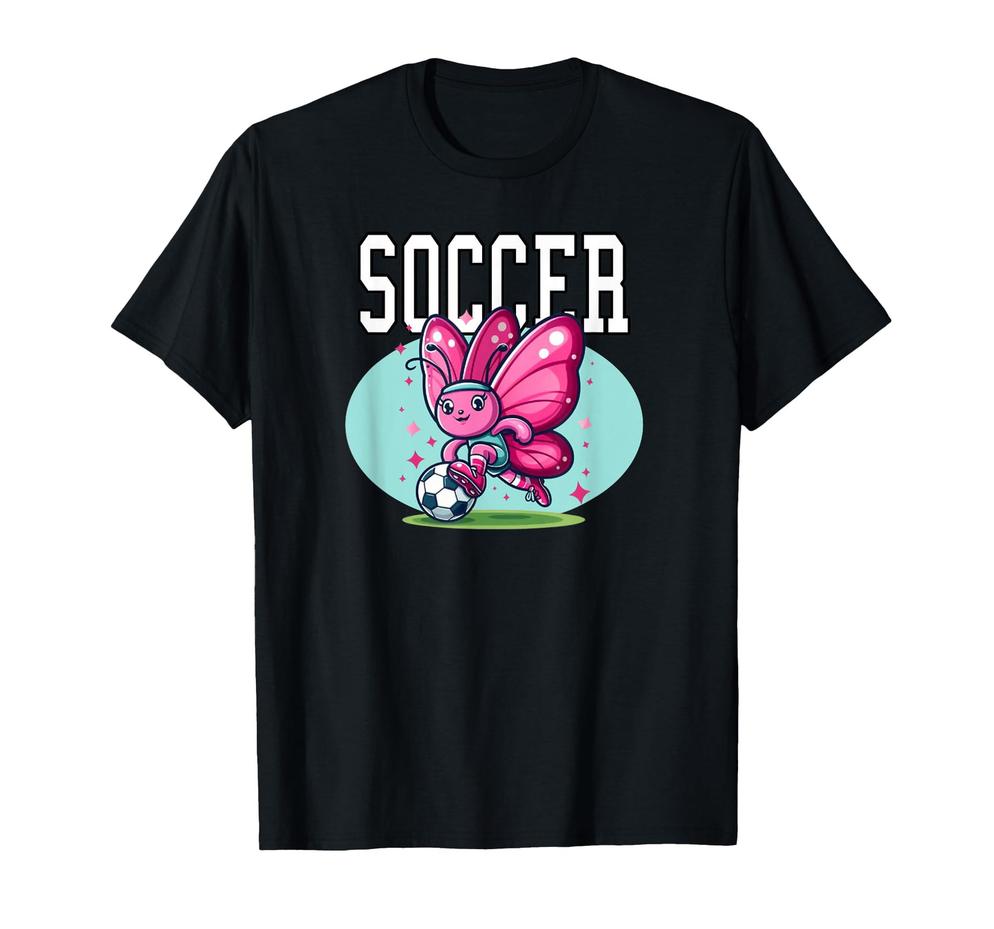Soccer Butterfly Playing Soccer T-Shirt