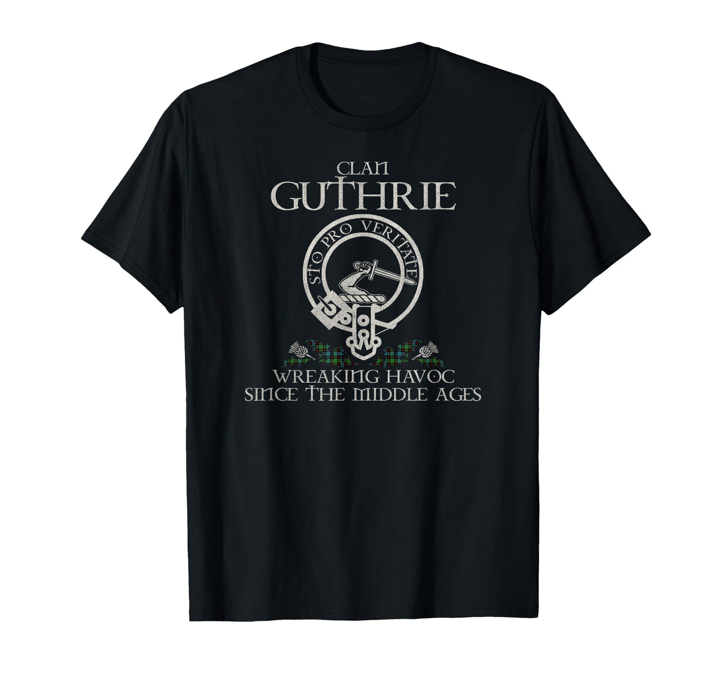 Clan Guthrie Crest, Surname, Scottish Heritage Vintage T-Shirt