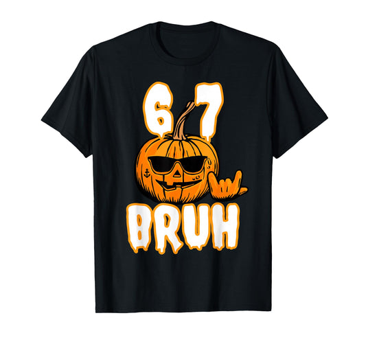 67 Halloween Meme Brain Rot Costume Kids 6-7 Six Seven Boys T-Shirt