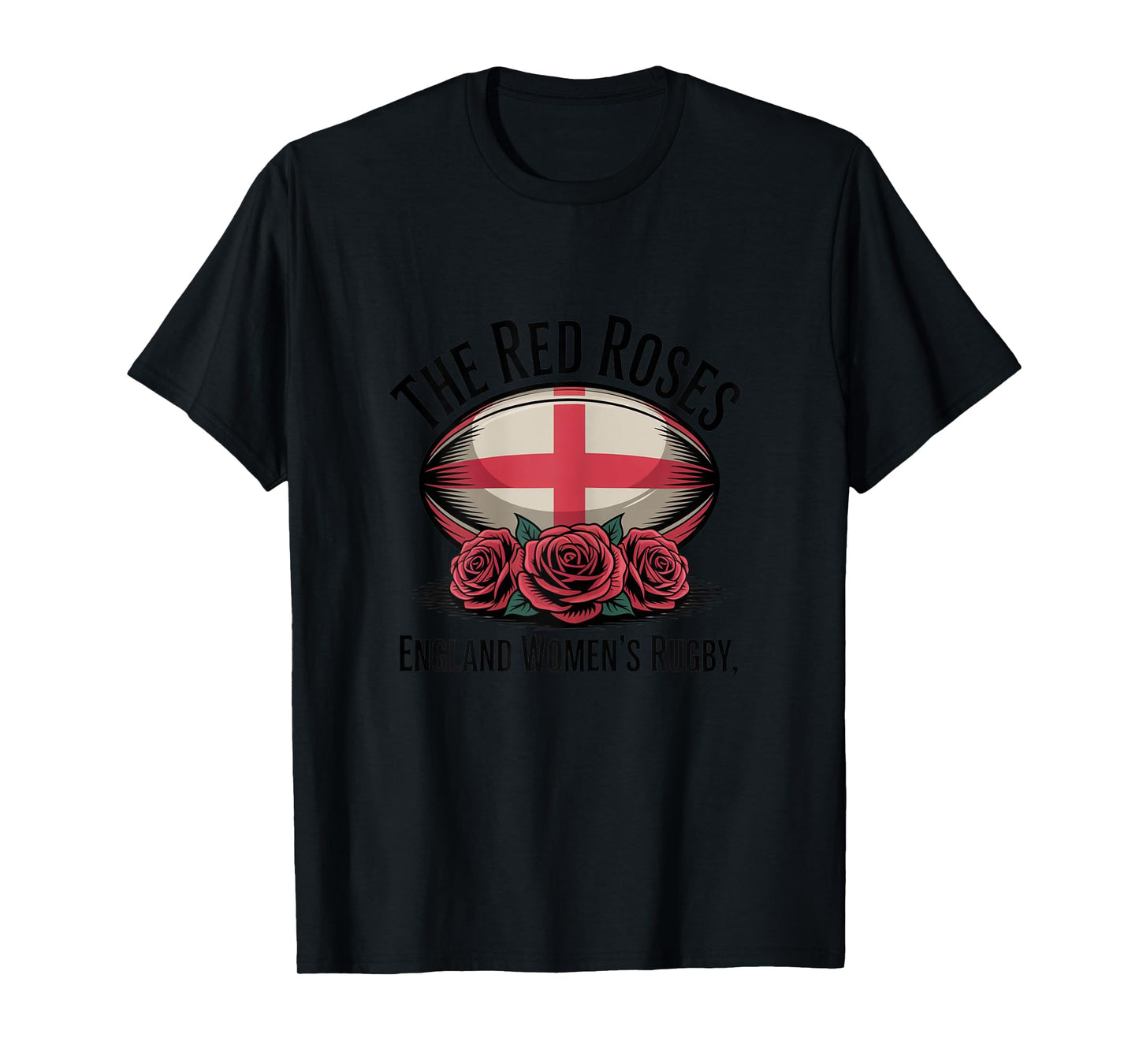 England Rugby English Flag Rugby England women The Red Roses T-Shirt