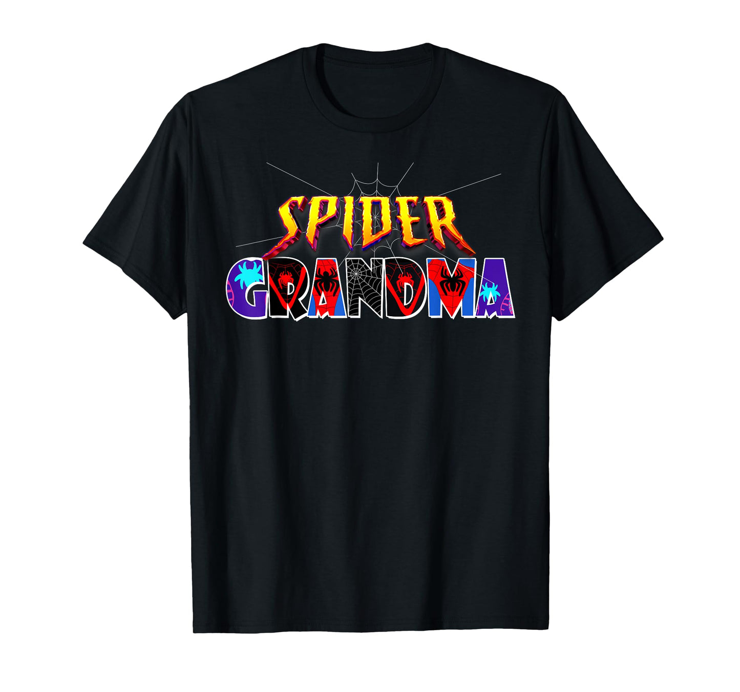 Spider Grandma Shirt Birthday Mothers Day Halloween Costumes T-Shirt