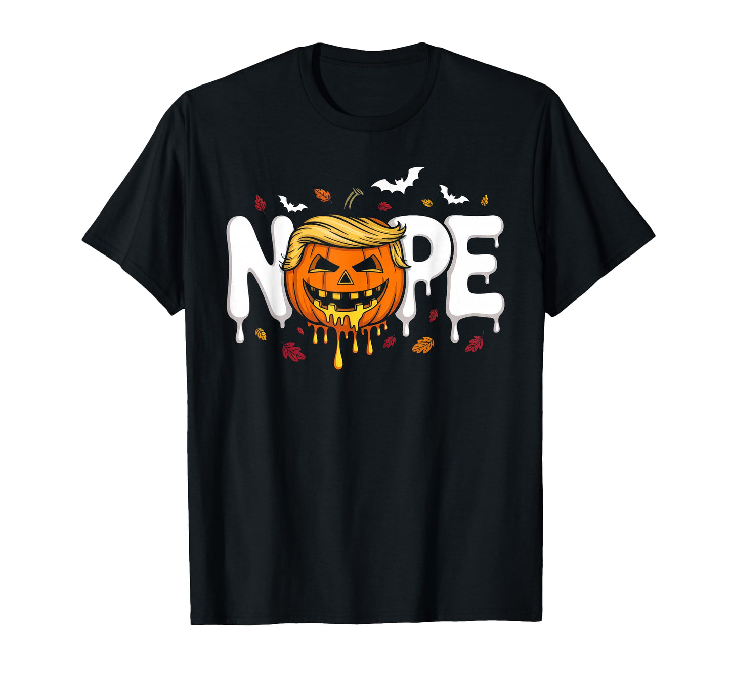 Funny No Kings Halloween 2025 Distressed USA Flag T-Shirt