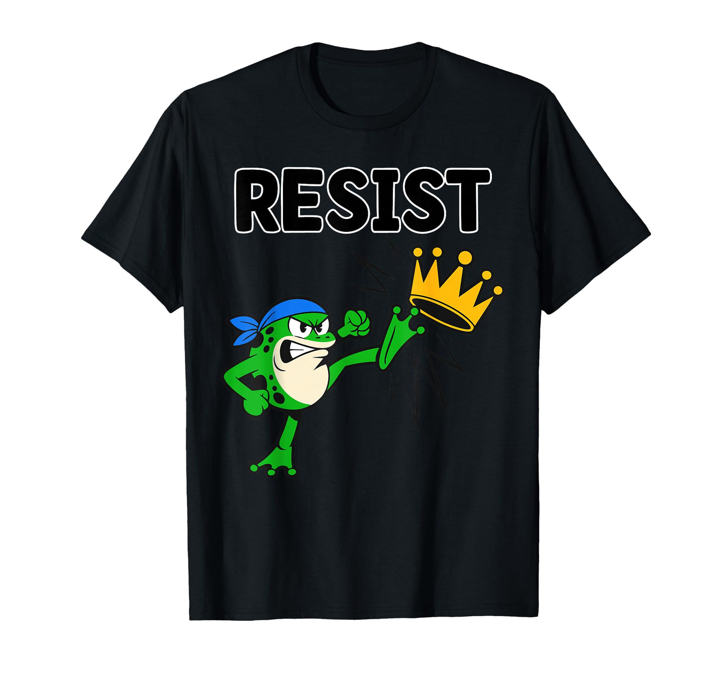 Resist Frog Protest No Kings in America Men Women Portland T-Shirt