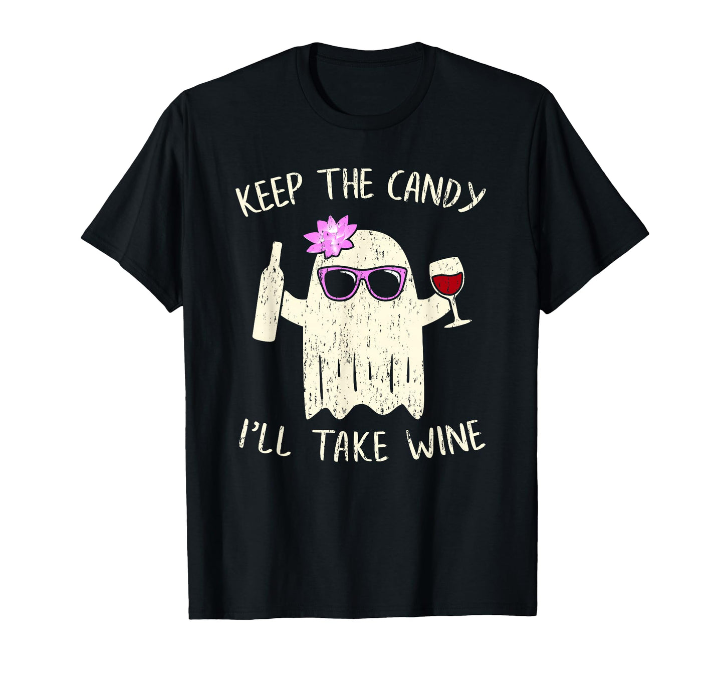 Keep the Candy Funny Halloween Shirt Ghost Costume Women T-Shirt
