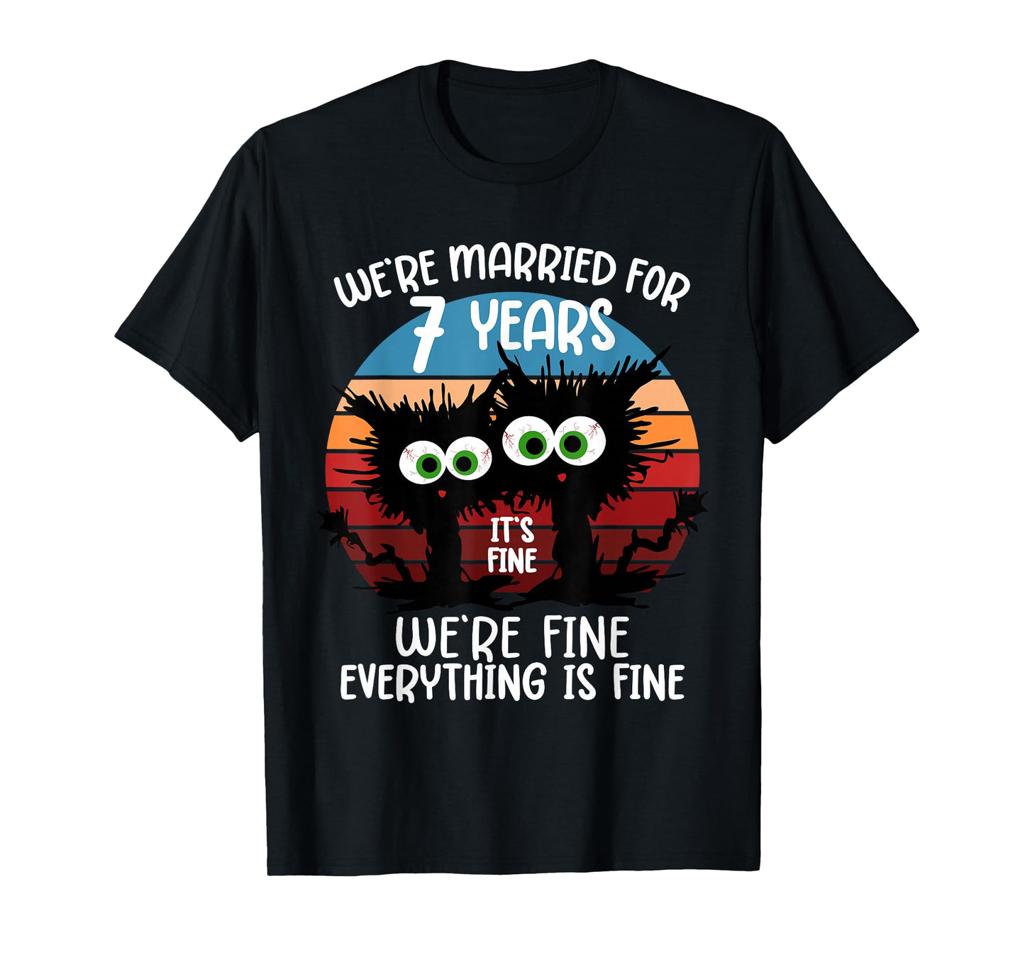 Copper Wedding We're Married for 7 Years T-Shirt
