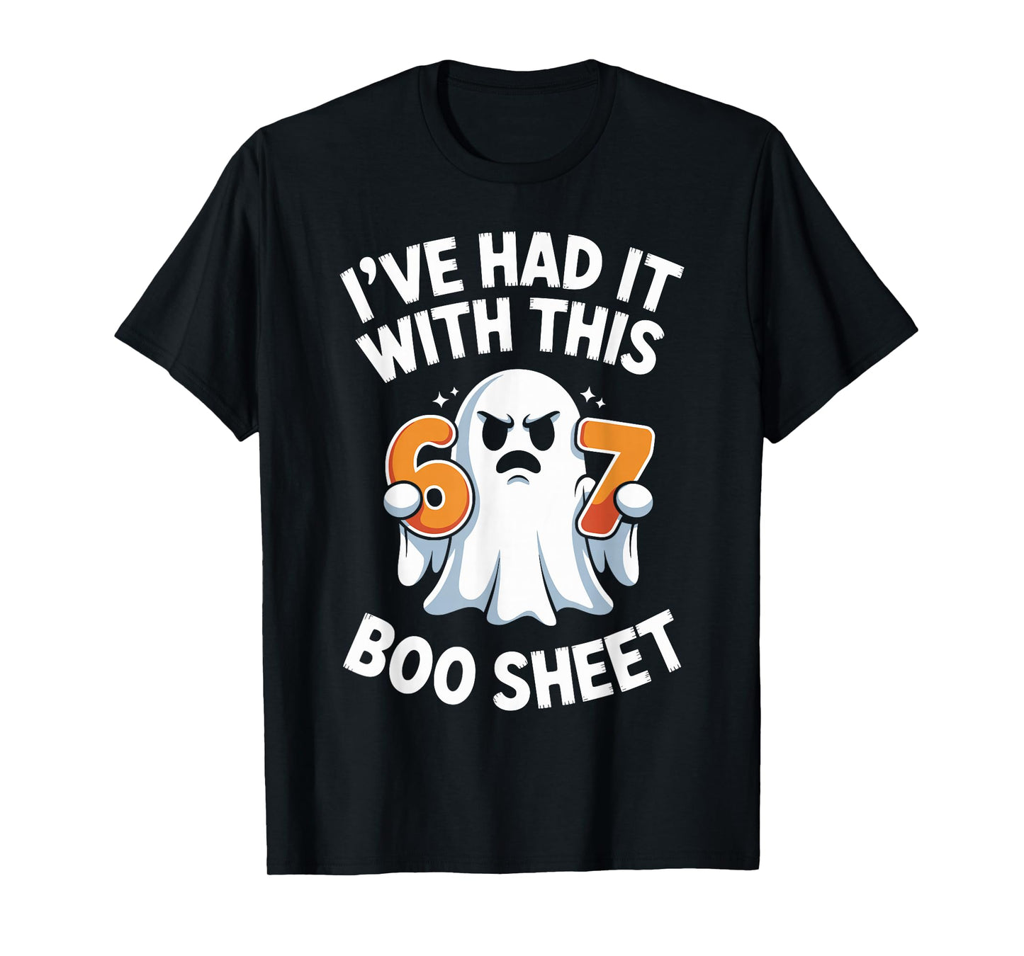 67 Meme Halloween Costume 6 7 Funny Boo Sheet Six Seven T-Shirt