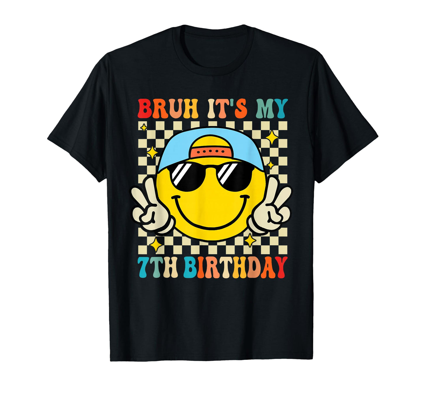 Bruh It's My 7th Birthday 7 Year Old Birthday Boys Girls T-Shirt