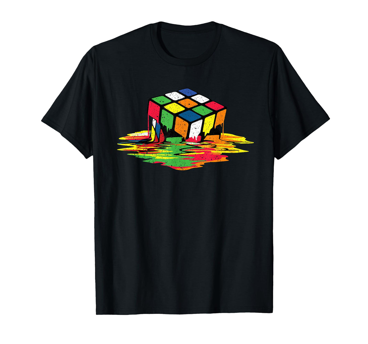 Melting Puzzle Cube Retro Speed Cubing 80's Vintage Toy T-Shirt