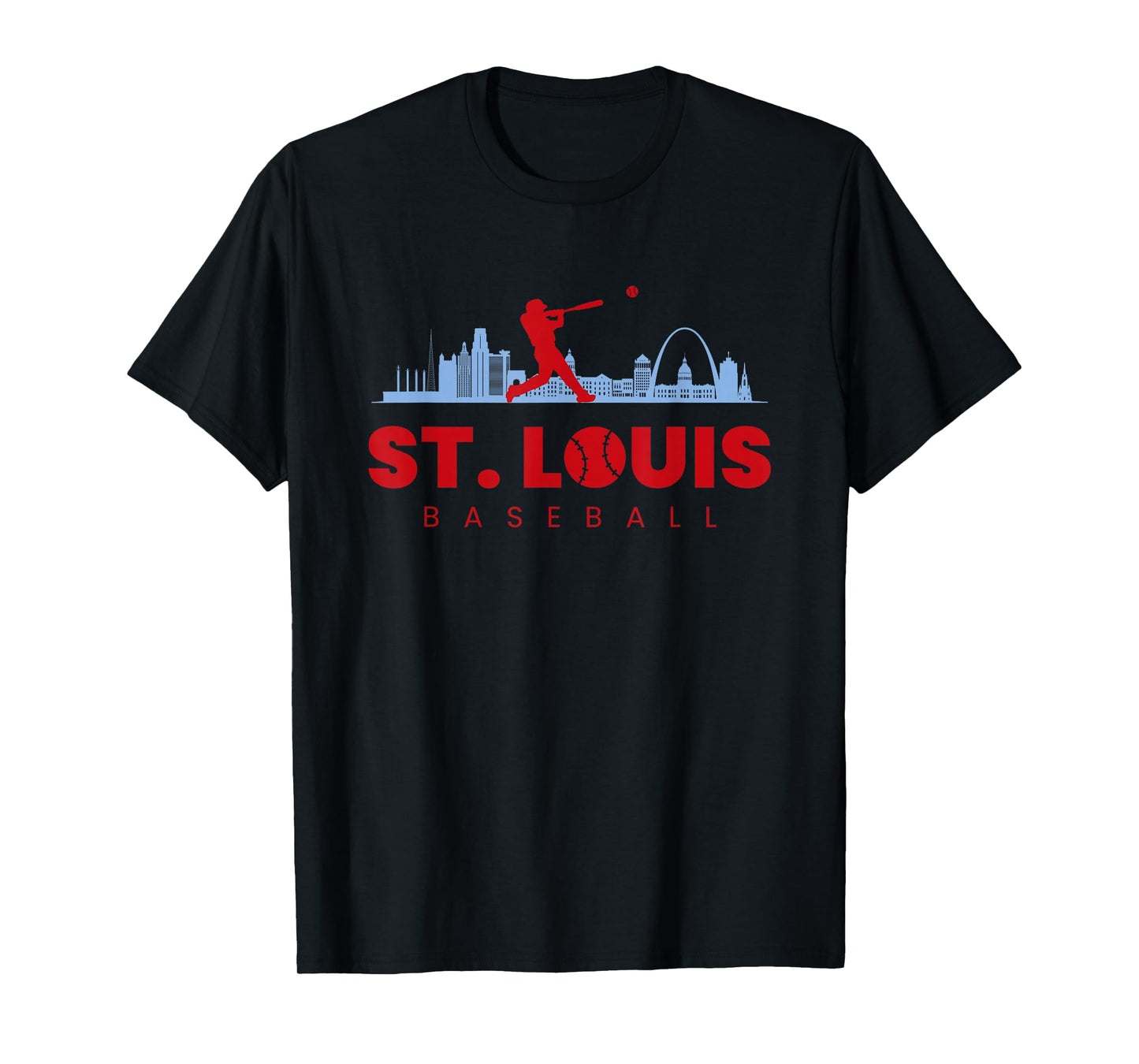 St Louis Baseball Vintage Minimalist Retro Baseball Lover T-Shirt