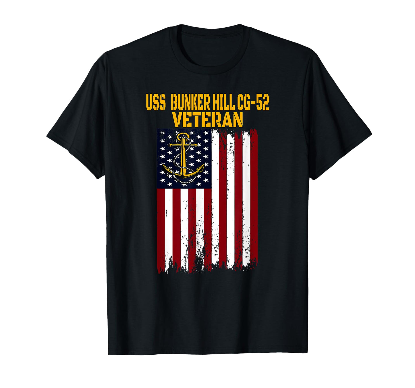 USS Bunker Hill CG-52 Cruiser Veterans Day Father's Day T-Shirt