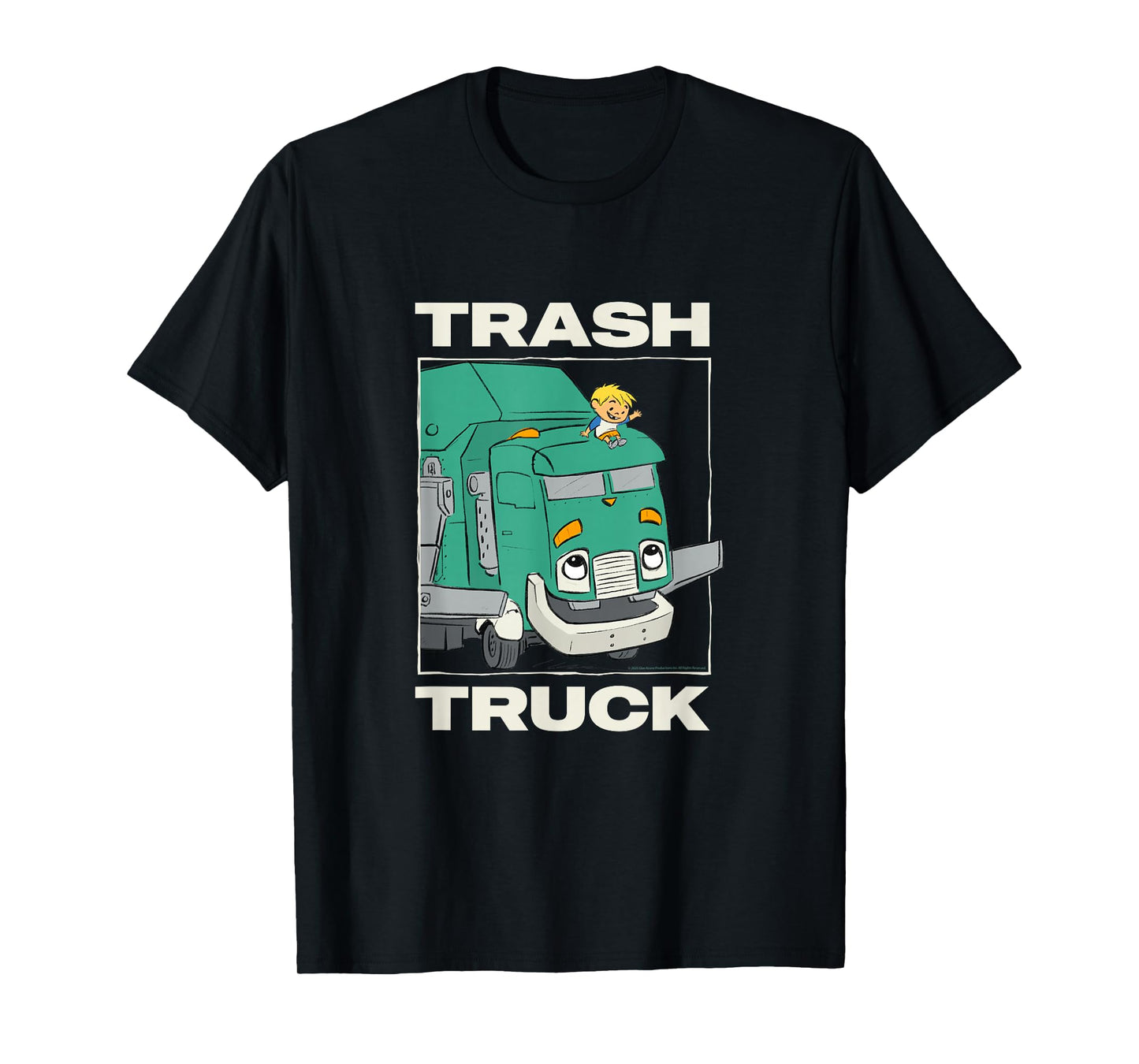 Trash Trucks Hank Wave Big Truck Panel T-Shirt