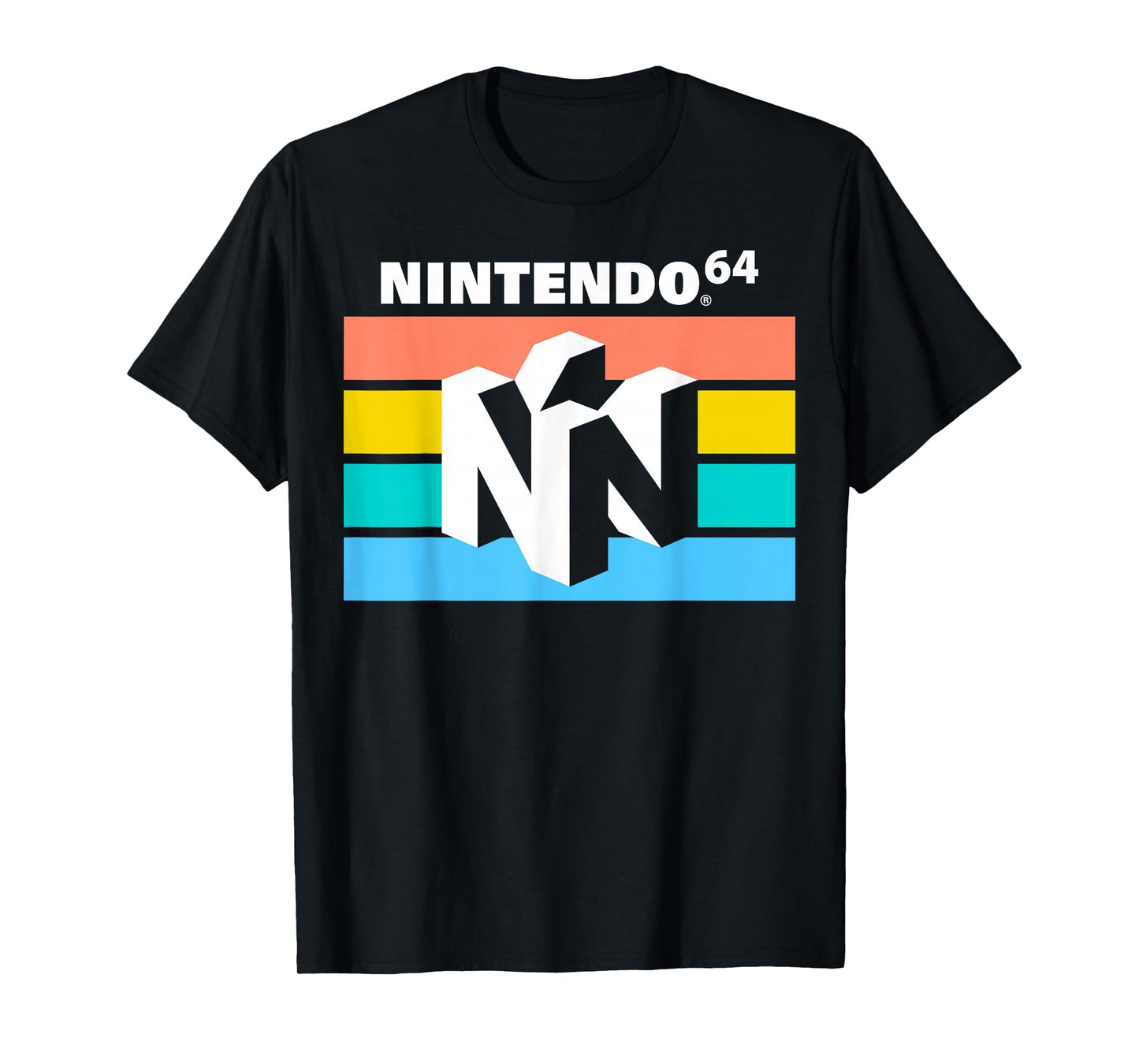 Nintendo Classic 64 Striped Logo T-Shirt
