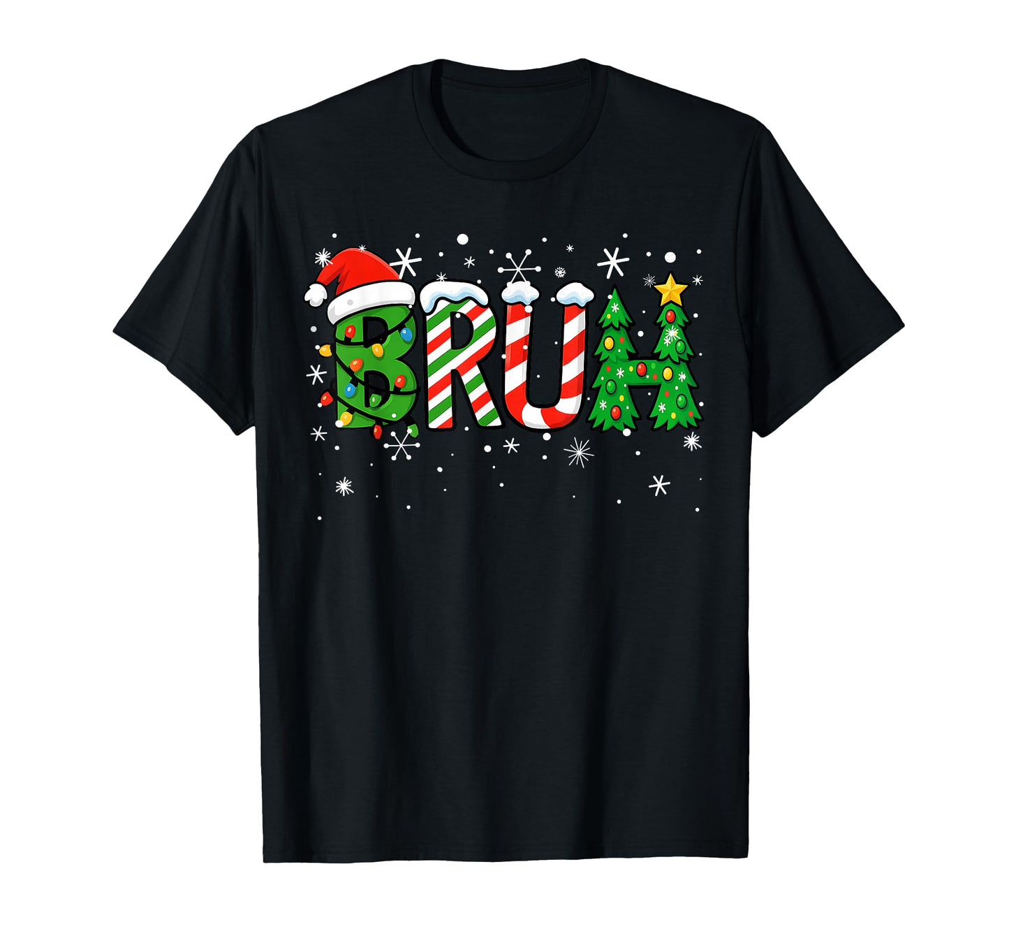 Christmas Shirts for Kids Boys Bruh Funny Christmas Teens T-Shirt