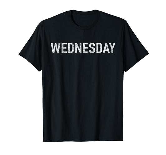 DAYS of the WEEK tshirt series 'WEDNESDAY' distressed T-Shirt