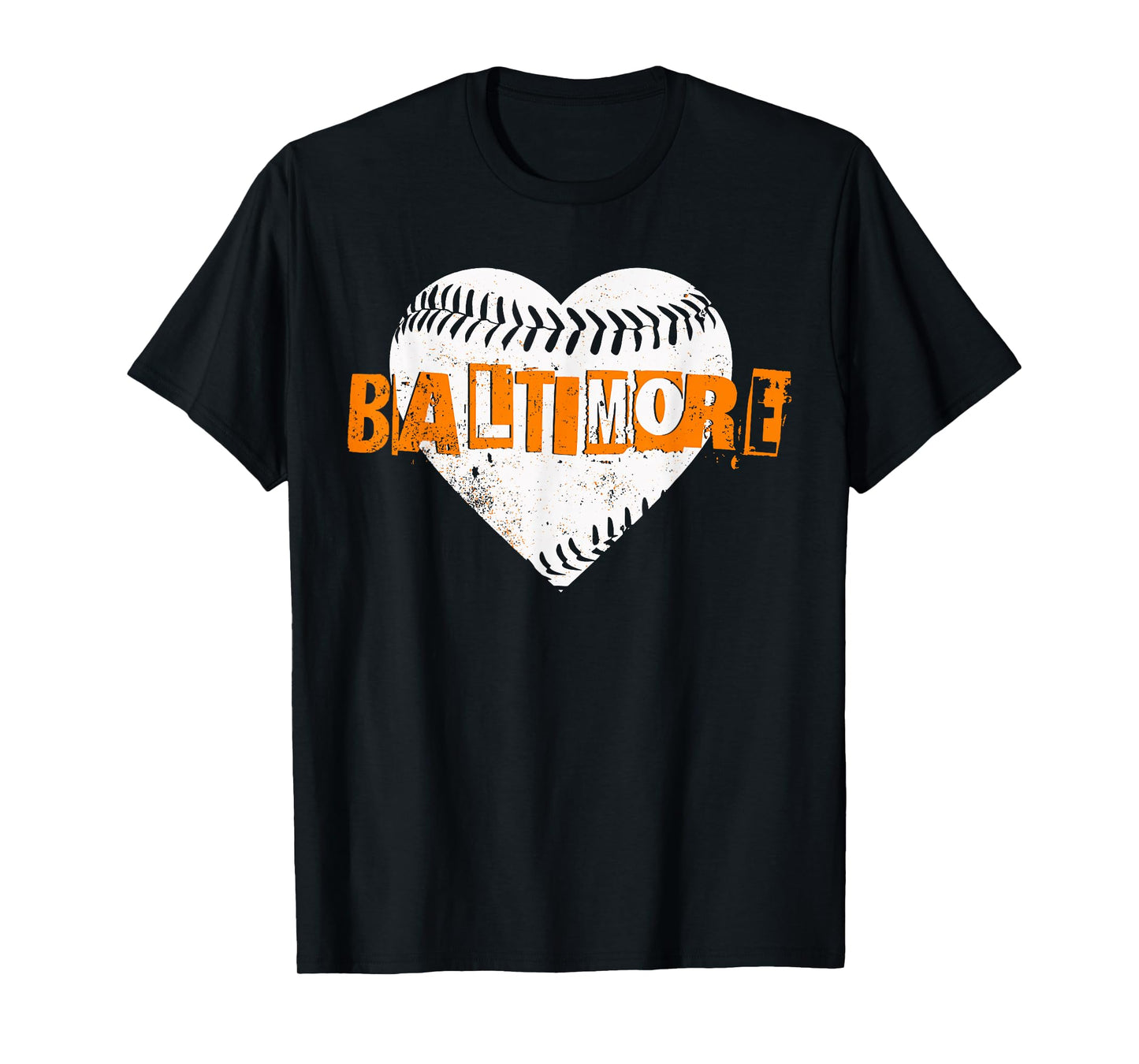 Baltimore Baseball Retro Vintage Design Baseball Lover T-Shirt