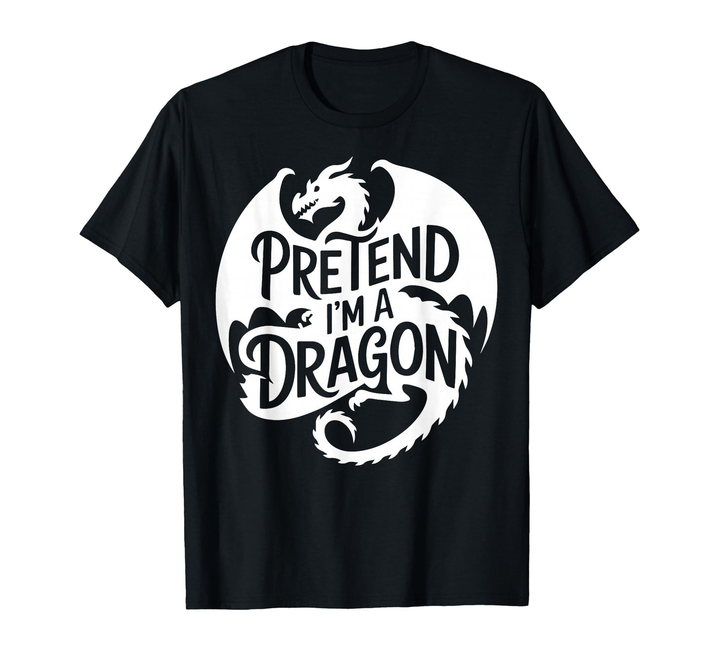 Group Easy Adult Halloween Costumes Pretend I'm A Dragon T-Shirt
