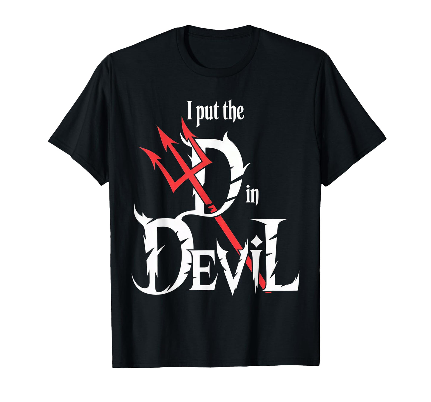 I Put D in Devil Halloween Funny Couple Halloween Costumes T-Shirt