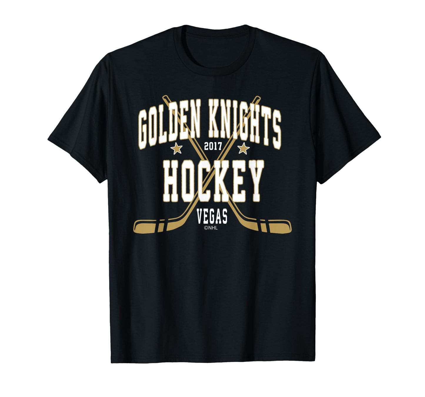 Vegas Golden Knights Stars Black Officially Licensed T-Shirt