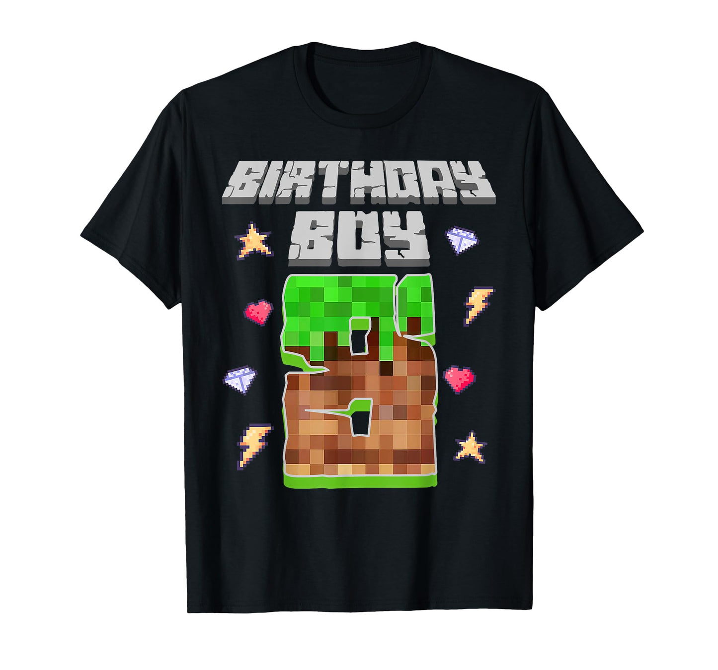 It's My 8th Birthday Boy Gamer 8 Year Old Pixel Gaming Party T-Shirt