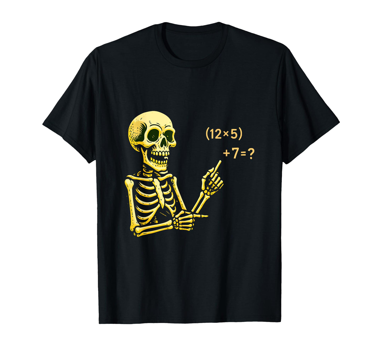 Halloween Teacher Six Seven 6 7 Skeleton Spooky Costume T-Shirt