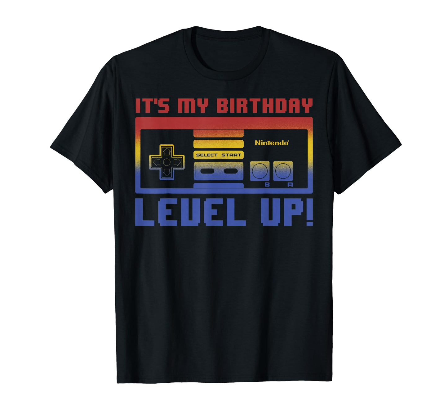 Nintendo It's My Birthday Level Up! SNES Controller T-Shirt