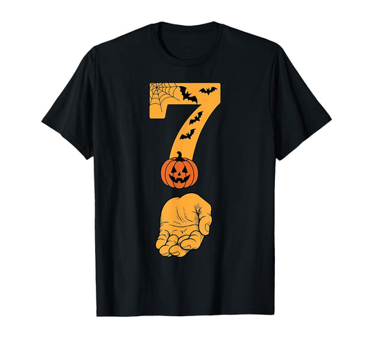 6 7 Six Seven Meme with Hand Spider Web Halloween Costume T-Shirt