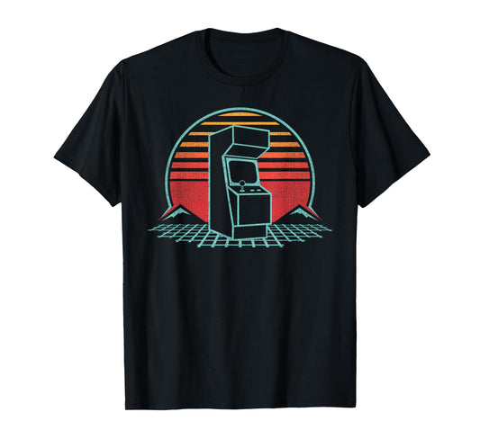 Arcade Game Machine Cabinet Nostalgia Retro 80s Gamer Gift T-Shirt