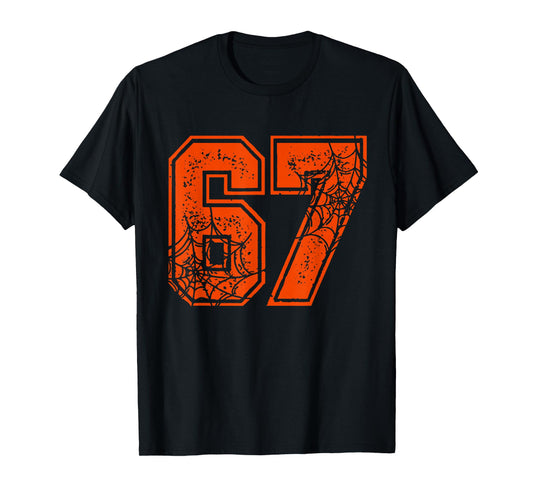 67 Meme Funny Six Seven Gen Alpha Halloween Pumpkin Costume T-Shirt