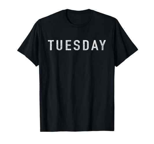 DAYS of the WEEK tshirt series 'TUESDAY' distressed T-Shirt