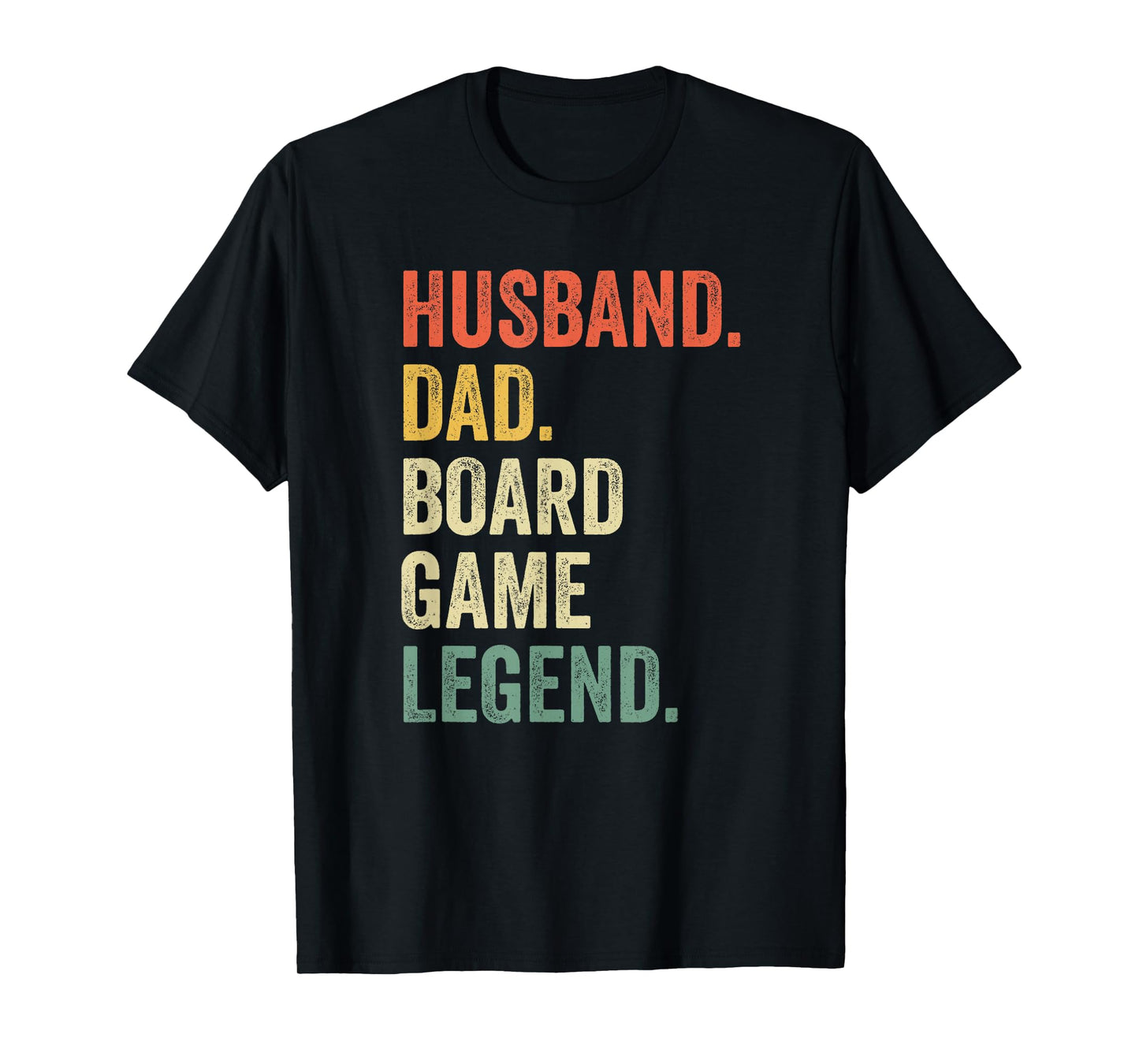 Husband Dad Board Game Night Legend Funny Father Vintage T-Shirt