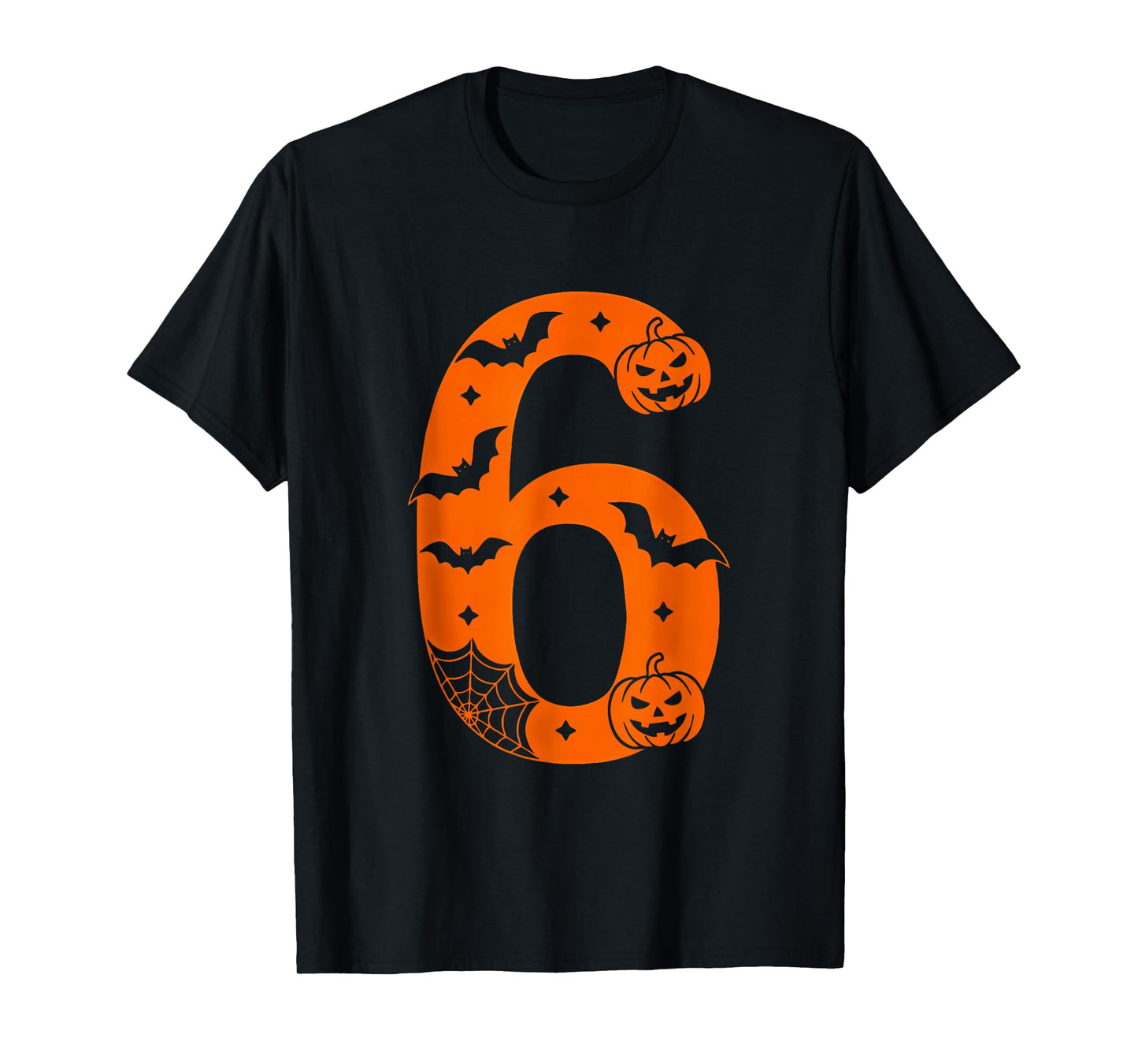 Number 6 Funny Six Seven Meme Halloween T-Shirt