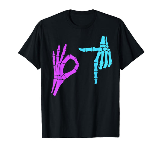 6 7 Meme Skeleton Hands 67 T-Shirt