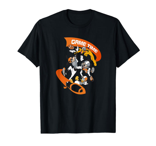 Disney Mickey Goofy Donald & Pluto Game Time Football Sports T-Shirt