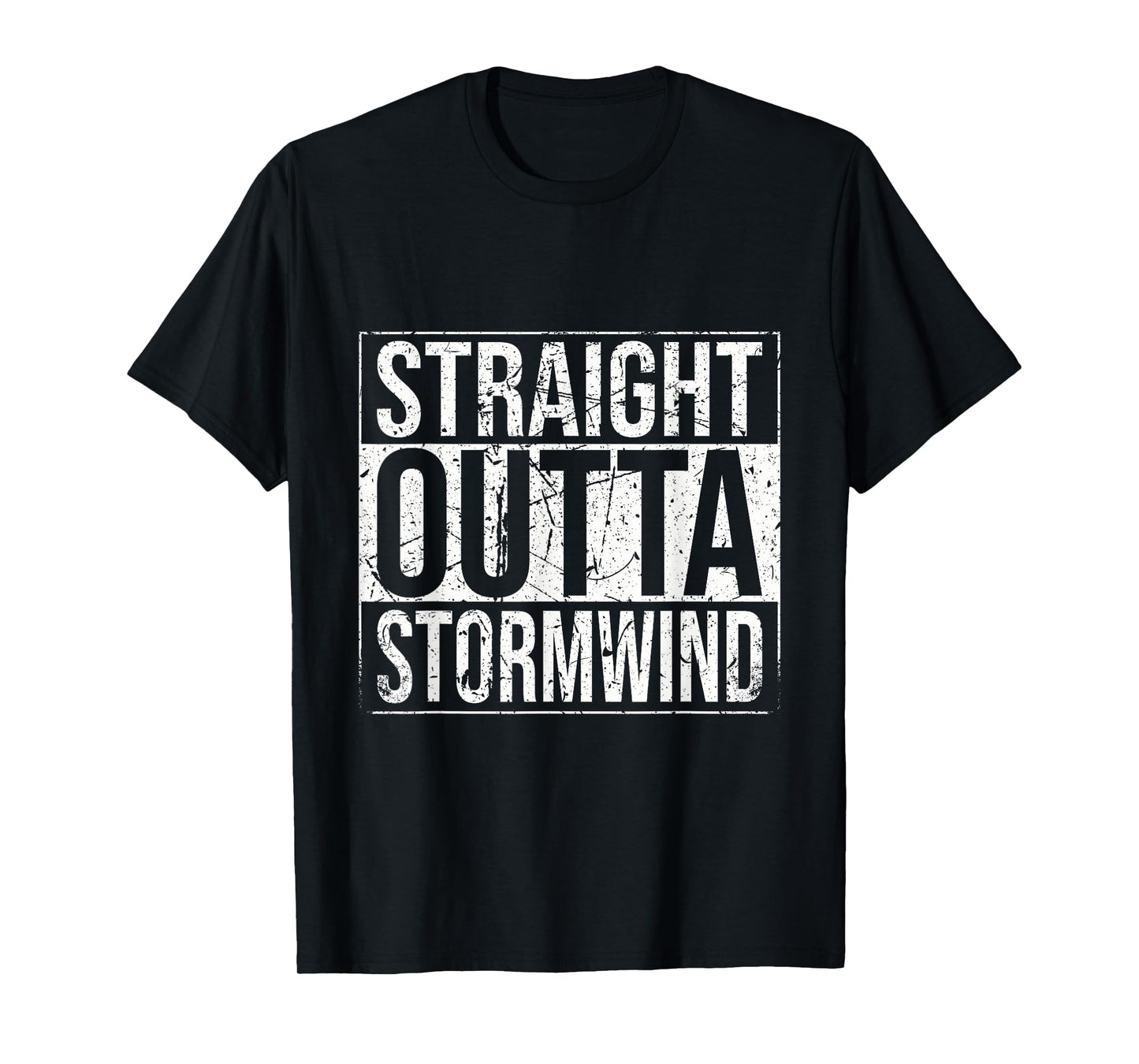 Straight Outta Stormwind Funny WoW Alliance Gamer Vintage T-Shirt
