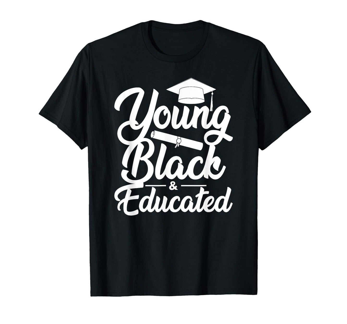 Young Black and Educated Queen Black History Month T-Shirt