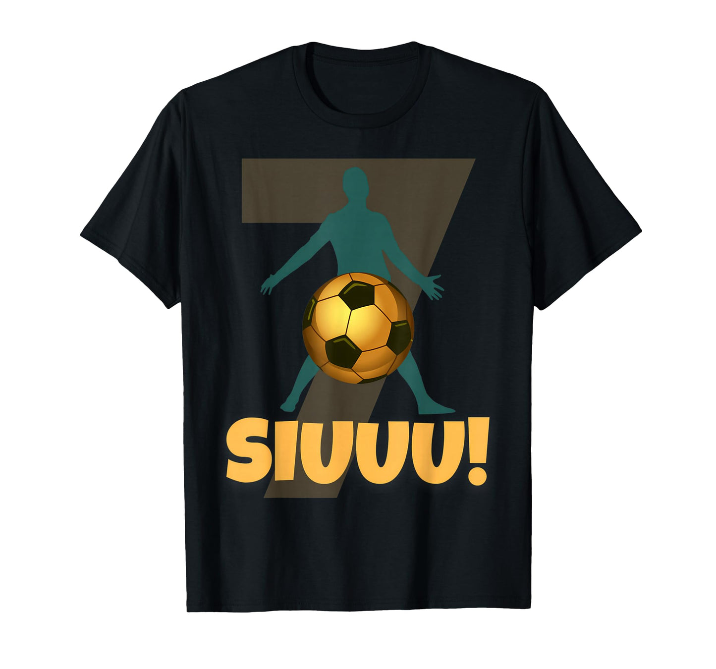 Siuuu Funny Soccer Football Boys Men Women Soccer Player T-Shirt