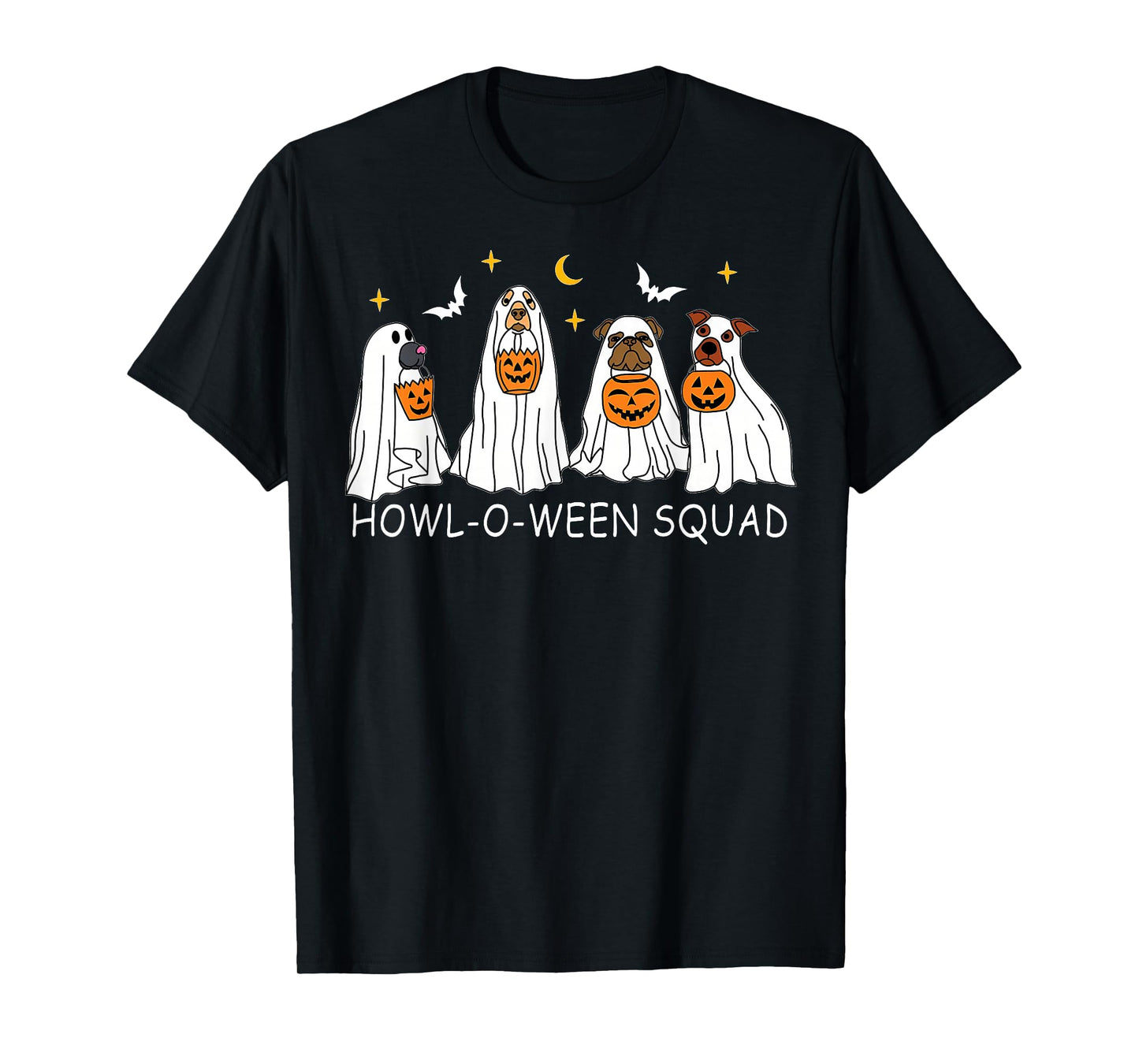 Dog Ghost Cute Dog Dressed As Ghost Funny Halloween Women T-Shirt